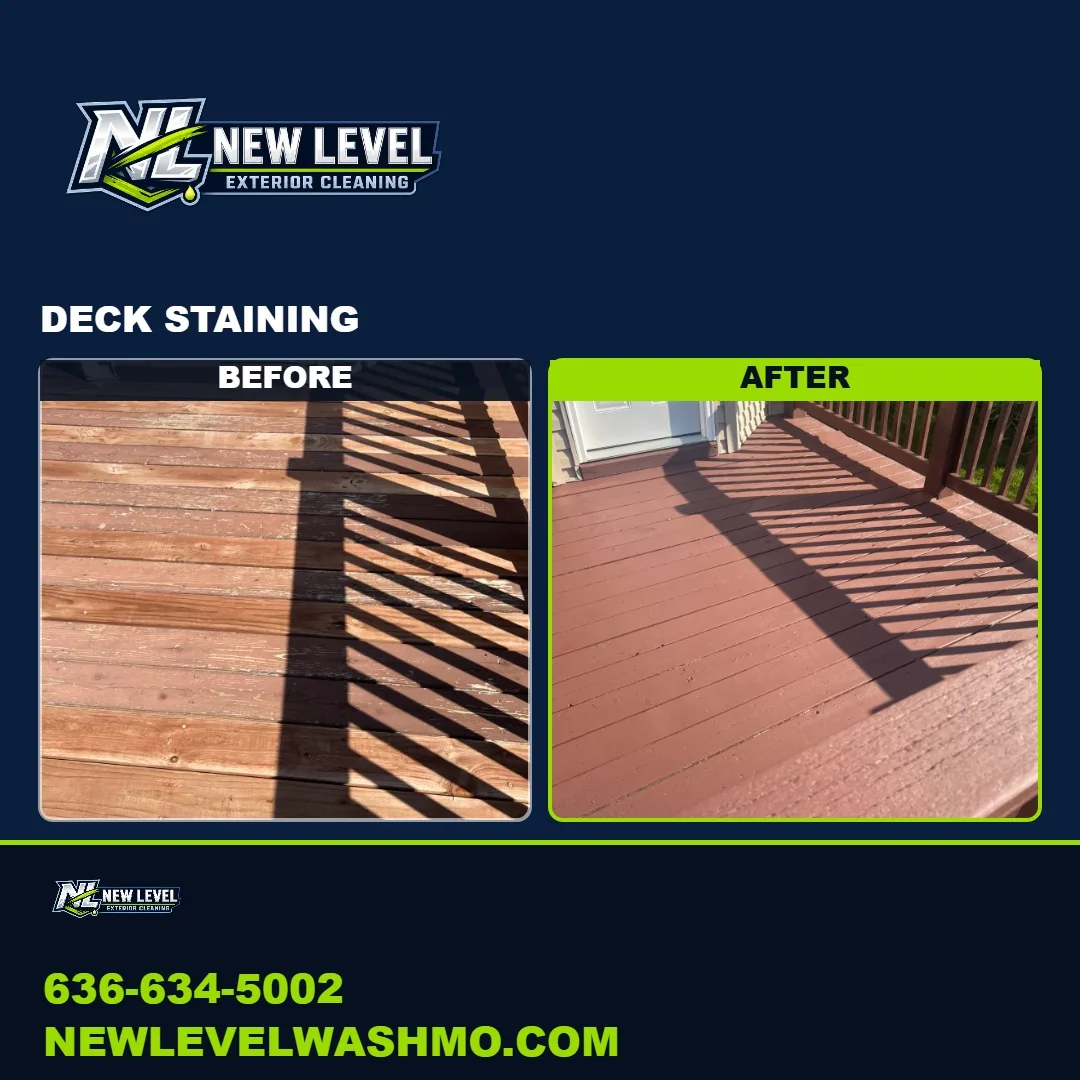 Deck staining results in Cottleville, Missouri
