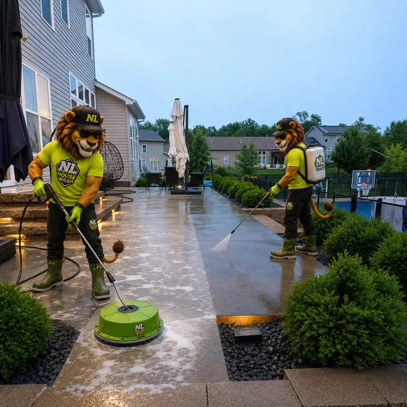 Driveway Cleaning & Sealing by New Level Exterior Cleaning